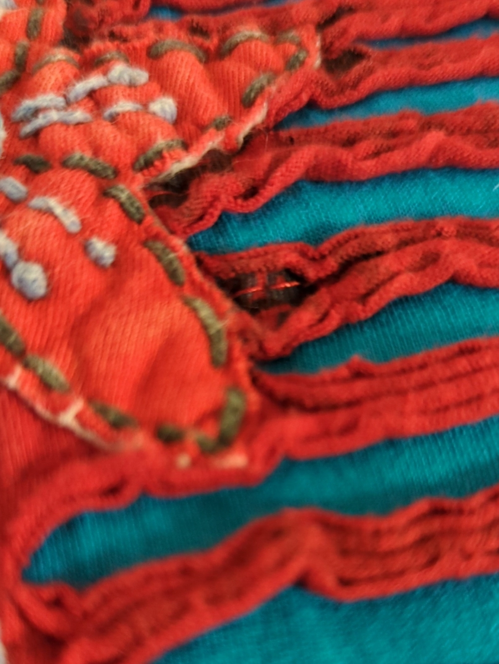 Leopards & Roses Red & Blue Dress - Picture 10 of 10